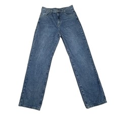 SHEIN Jeans Women XL High Rise Straight Y2K Wide Leg Baggy Whisker 32 x 32