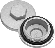 2PCS Engine Valve Tappet Adjustment Cover, Front/Rear Differential Gear Case