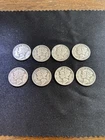 90% Silver Mercury Dimes (8) count.