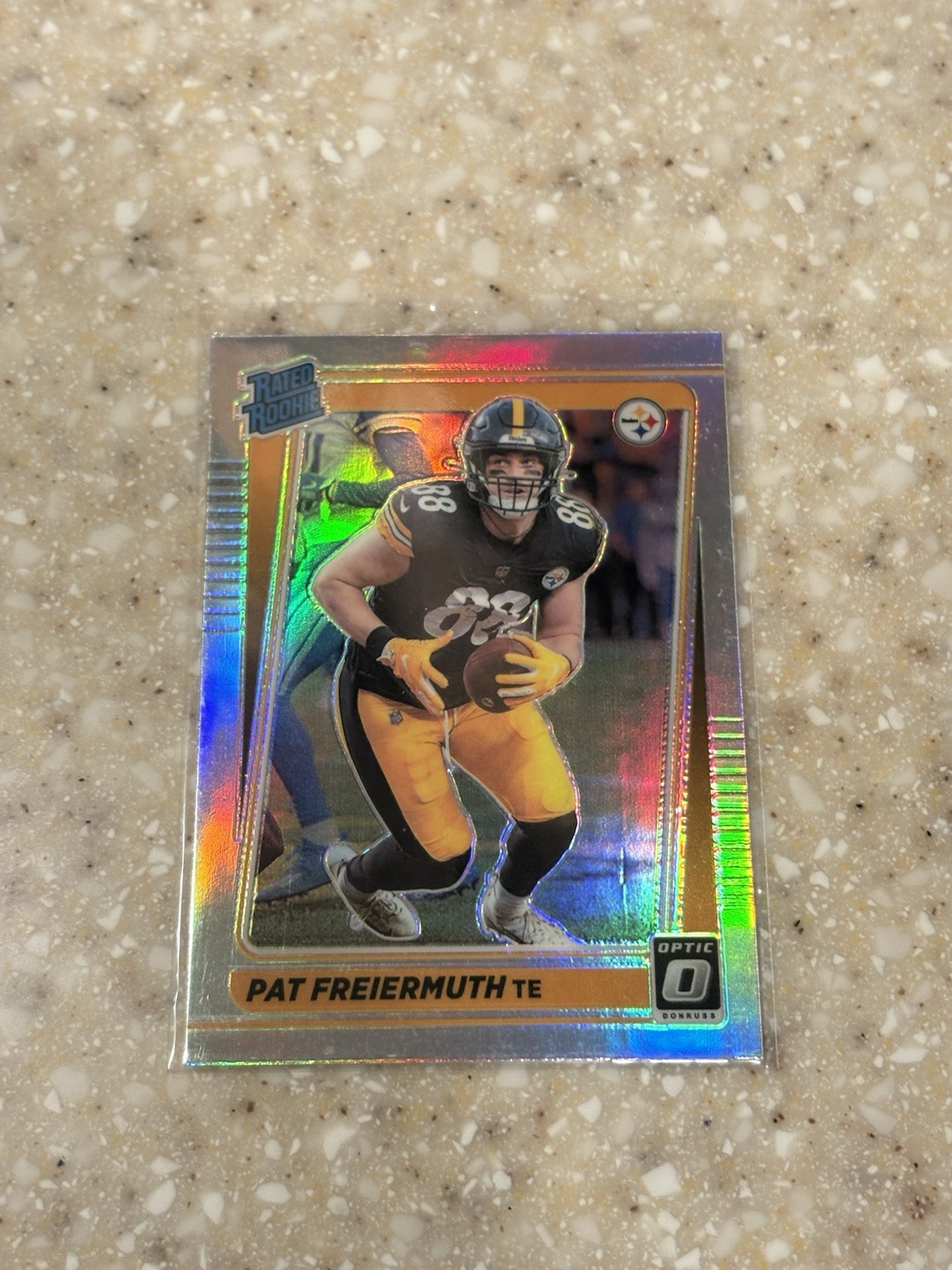 2021 Optic Football Pat Freiermuth Pittsburgh Steelers Holo Silver Rookie #232