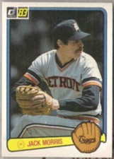 JACK MORRIS 1983 Donruss #107. TIGERS