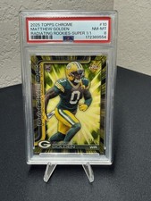 Marketplace image: 2025 Topps Chrome Matthew Golden RADIATING ROOKIE SSP 1/1 PSA 8 SUPERFRACTOR
