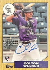 2022 Topps Update 1987 Topps Baseball Autographs#87BA-CW Colton Welker