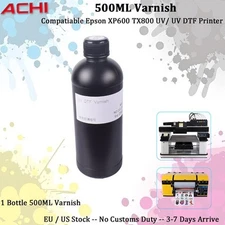 UV Gloss Clear Varnish 500ML For Epson XP600/XP800 Printhead UV DTF Printer Ink
