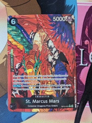 St Marcus Mars OP13-091 ENG Alt Art One Piece Card Game TCG