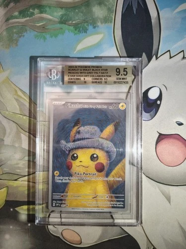 Pikachu With Grey Felt Hat 085 Black Star Promo Van Gogh BGS 9.5 Subgrades Mint