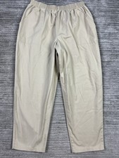 Bobbie Brooks Pants Womens 22WP Beige Pull On Elastic Waist Made in USA