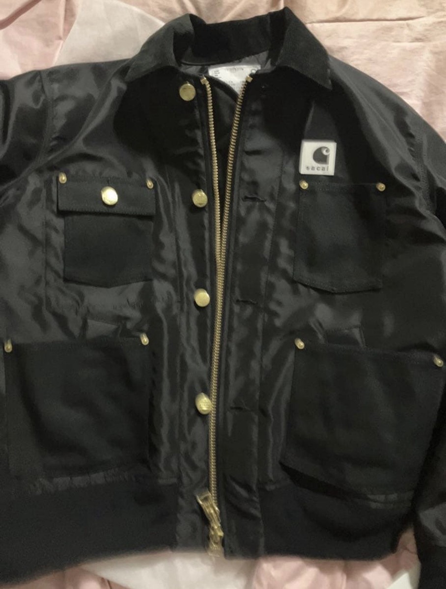 sacai x Carhartt WIP Nylon Twill Black Size 1 New | eBay