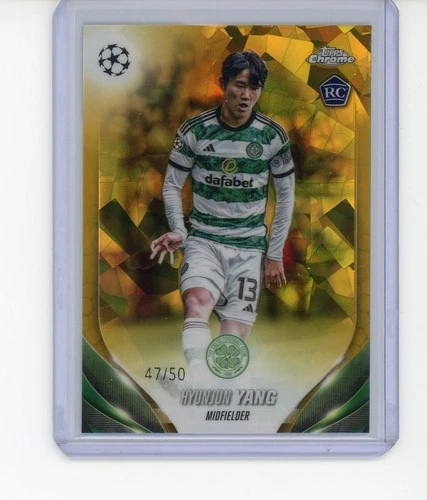 2023-24 Topps Chrome Sapphire UEFA Club Competition Gold Hyunjun Yang /50