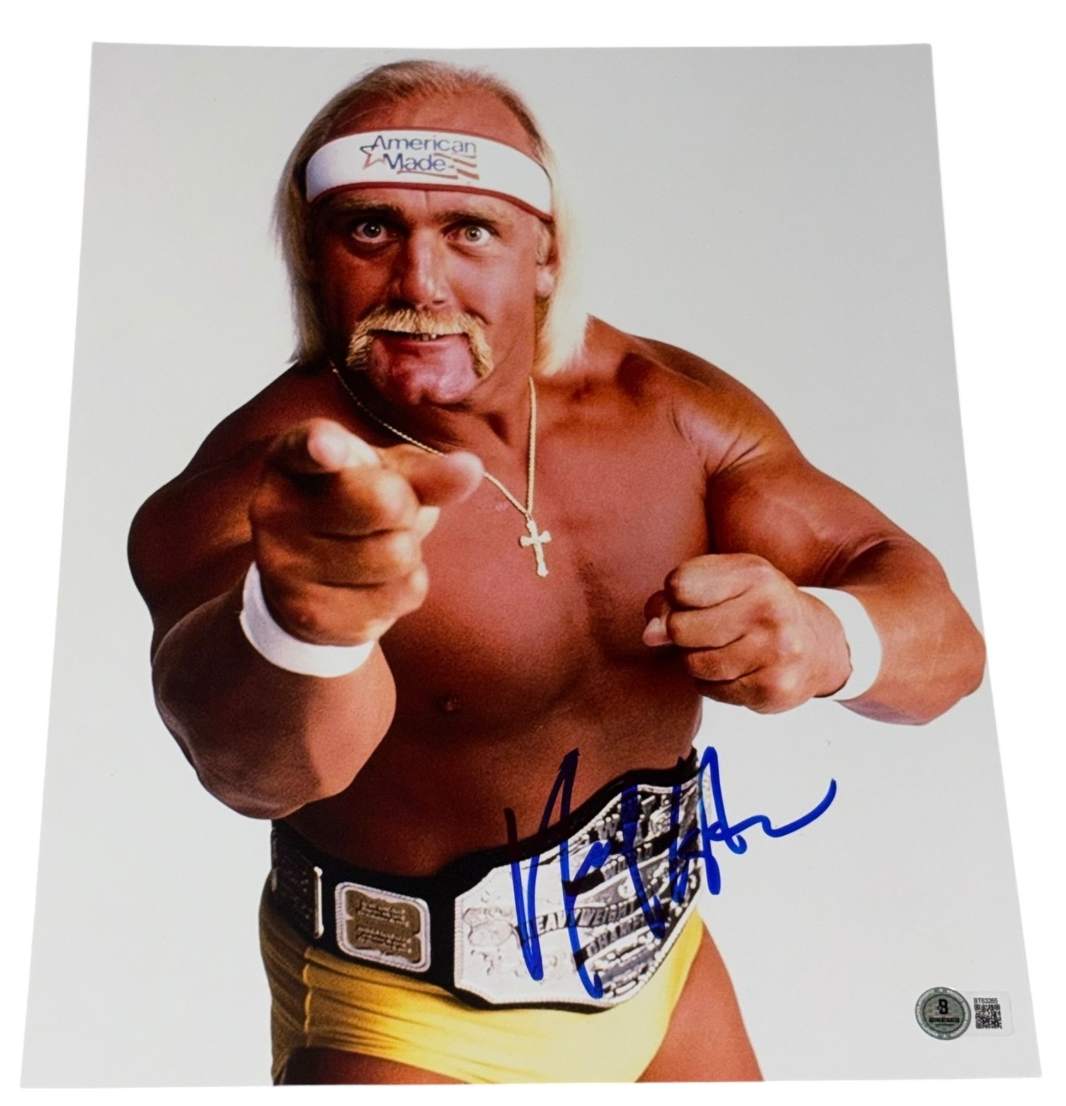 Hulk Hogan Autographed Signed 11x14 Photo Authentic WrestleMania Hulkster Beckett 