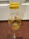 Vintage Pyrex 3520 Glass Juice Pitcher Carafe Oranges Lemons 2 Quart 2 Liter