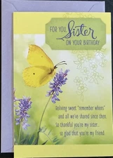 Happy Birthday Sister Card Hallmark Greeting Card Thoughtful