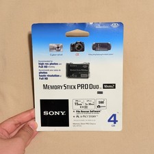 Brand New Sony 4GB Memory Stick PRO Duo Card For Sony camera
