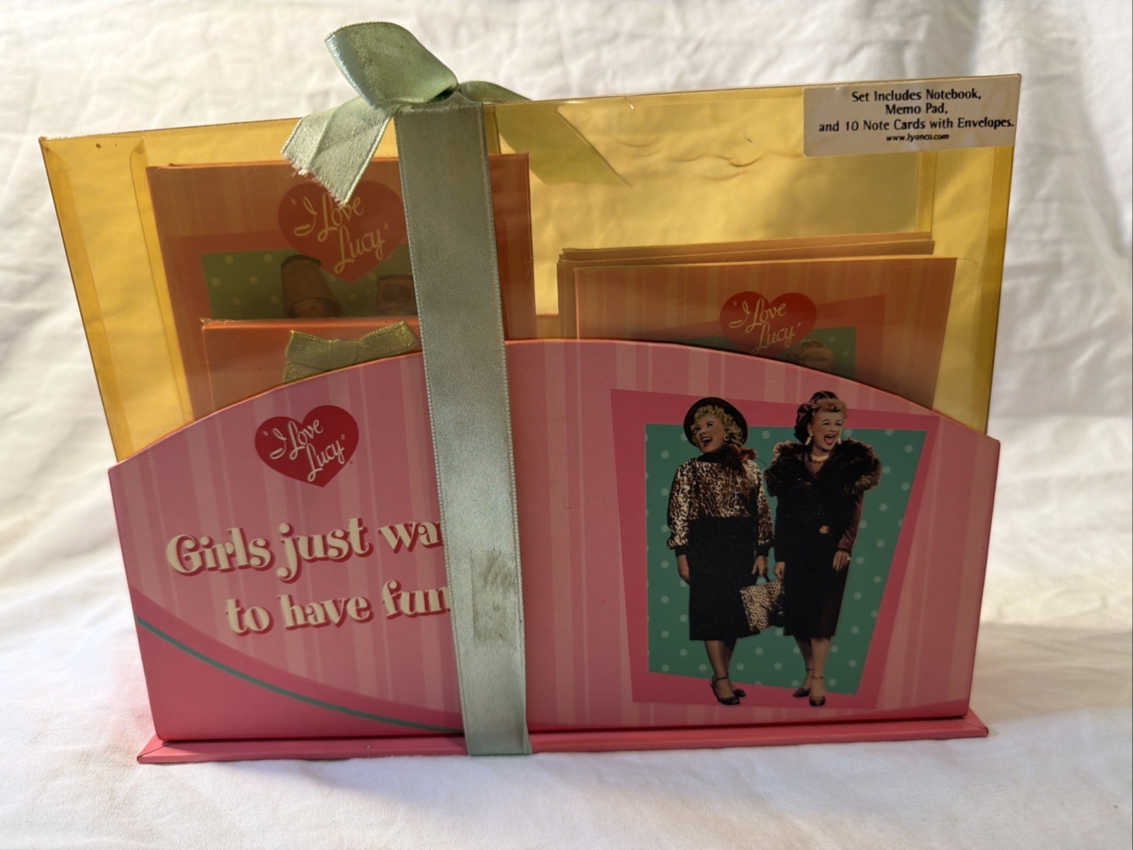I Love Lucy Girls Just Want to Have Fun Notebook, Memo Pad Notes And Envelopes
