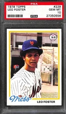 1978 Topps #229 LEO FOSTER PSA 10 GEM-MT 27350556 