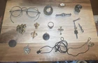 Antique Victorian Vintage Art Deco Jewelry Lot Gold Filled Sterling