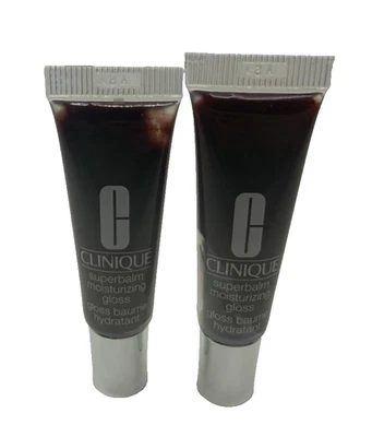2 RARE HTF Clinique Superbalm Moisturizing Gloss 16 Black Honey 7ML READ - Image 1 of 3