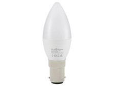 Image of Link2Home Wi-Fi LED SBC (B15) Opal Candle Dimmable Bulb, White + RGB 470 lm 5.5W