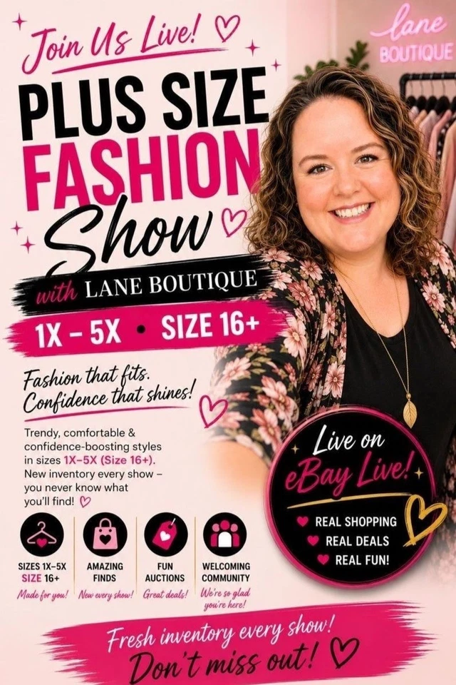 💖 Plus Size Fashion Show | Sizes L to 4X | $5 starts