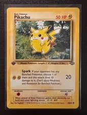 Pikachu 60/64 Jungle Series 1° Edizione Carta Pokemon Vintage 1999 WOTC Near Mint