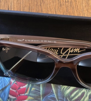 Maui Jim HONI MJ758-22B Sandstone with Blue Frame - Bronze  display picture 3