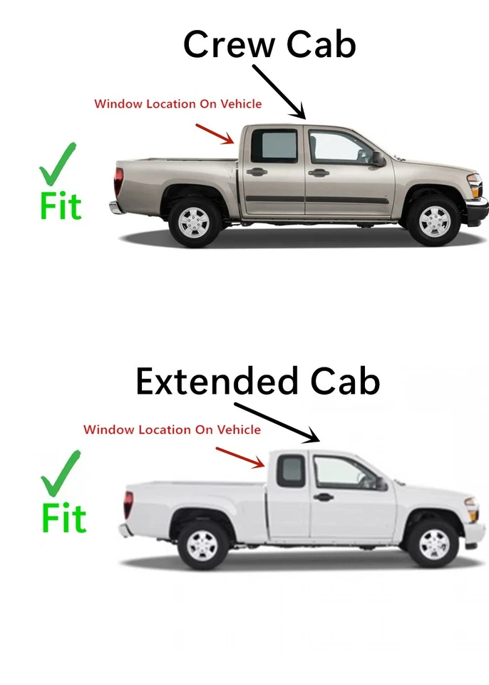Fits 2006-2010 Isuzu i-280 i-290 i-350 i-370 Manual Back Slider Window Glass Foto 4 de 4