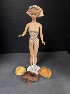 Barbie with 3 Wigs | eBay