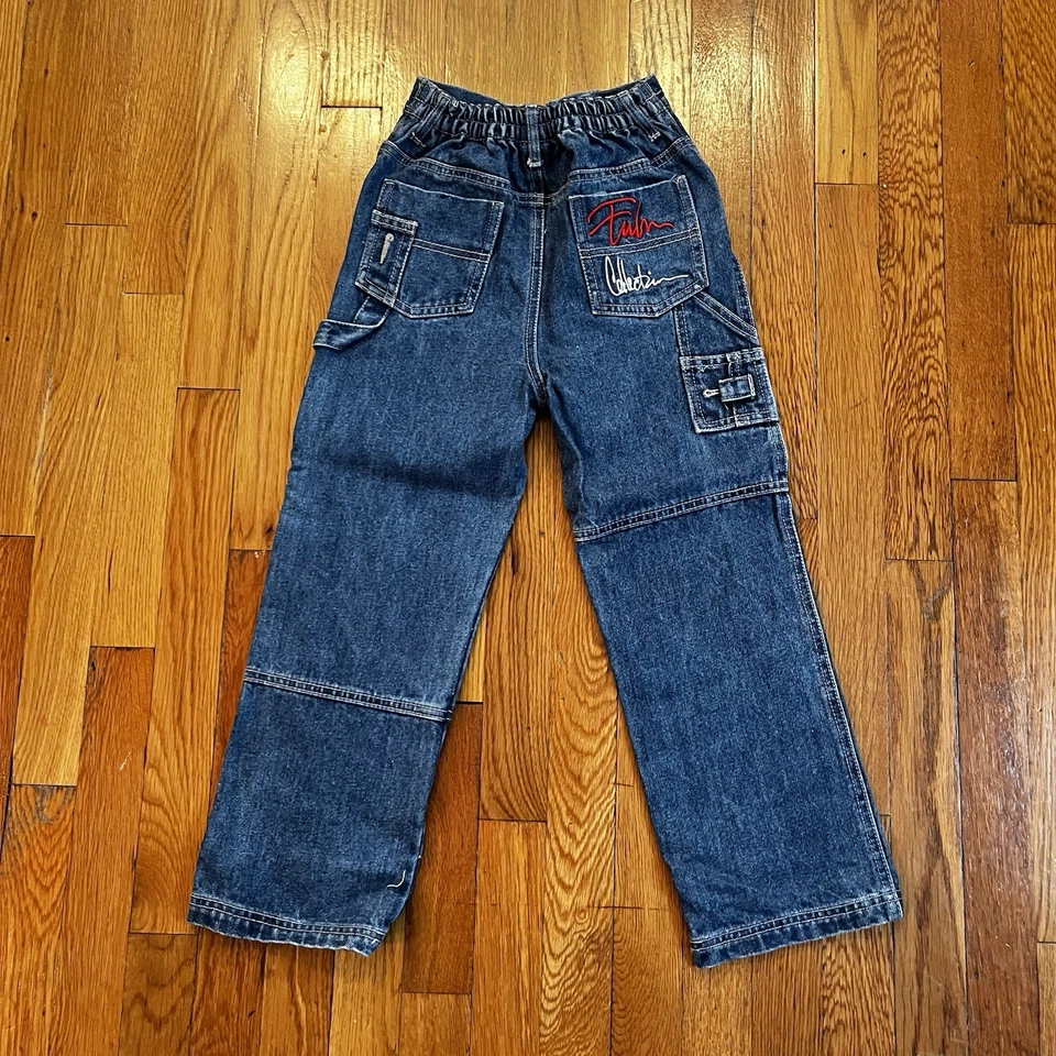 Jeans holgados vintage Y2K The Fubu Collection niños talla 6 carpintero  Foto 3 de 3