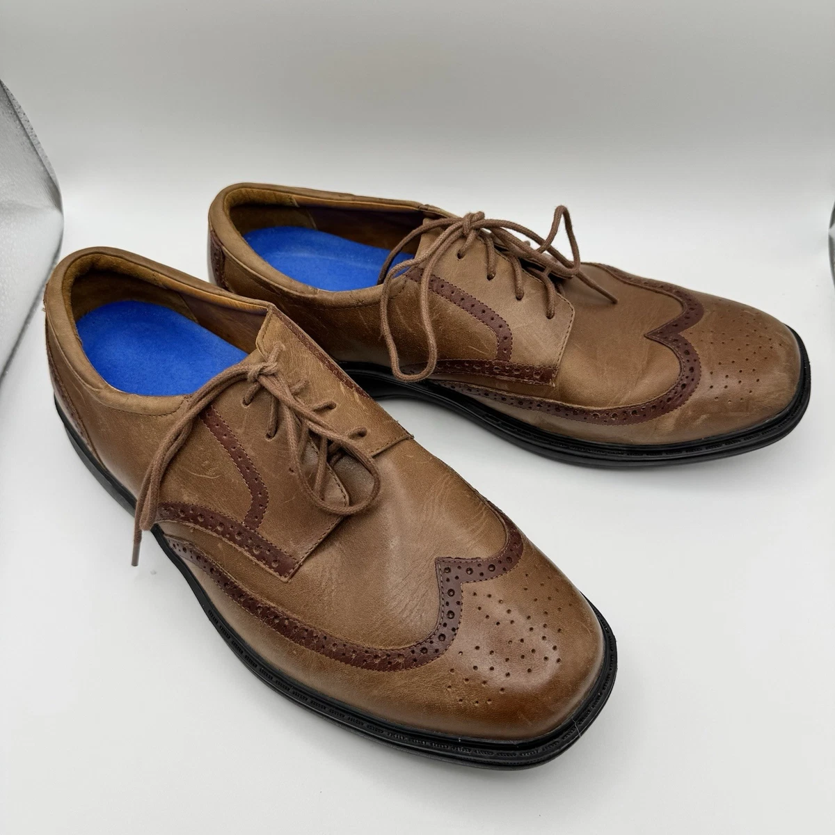Dr. Comfort Wing‎ Oxford Shoes Mens Size 15 XW Wingtip Diabetic Orthopedic 8320 Dr. Comfort Oxford Leather Upper Dress Shoes for Men for  main image 4
