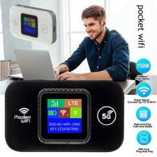 WiFi Wireless LTE Unlocked 5G Router Mobile Broadband LCD Portable MIFI Hotspot  