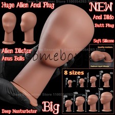 New Big Anal Plug Thick Dildo Silicone ButtPlug Suction Cup Anal Dilator Sex Toy