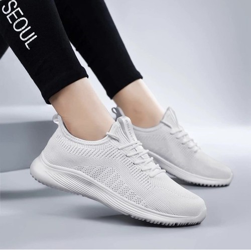 NEU Lamincoa Damen weiß Schnürschuhe Low-Top sportliche Wanderschuhe Größe 10 EU 40,5 - Bild 6 von 7
