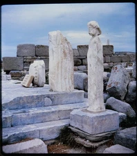 DELOS Greece Greek island statue - Vintage Stereo Realist 3D Slide #1593
