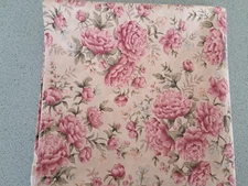 Longaberger Fabric Square Table Overlay in May Series Peony pattern 36" x 36"