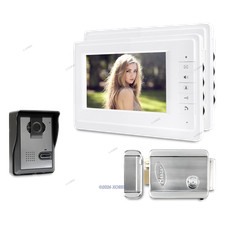 7" Video Door Entry Call System with Intra-monitor Audio Intercom for Apartment