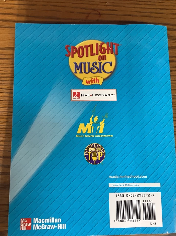 Spotlight on Music Master Index Grades K-8 Macmillan/McGraw-Hill Homeschool - Image 2 of 3