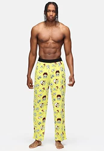 Spongebob Character Features Cotton Lounge Pants Nightwear PJ Bottoms