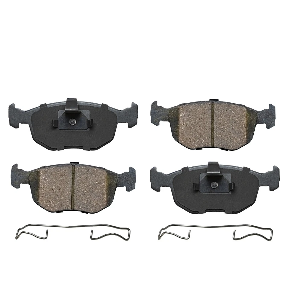 Pastillas de freno delanteras premium de cerámica con herrajes para Ford Contour SVT 1999 2000 Foto 3 de 4