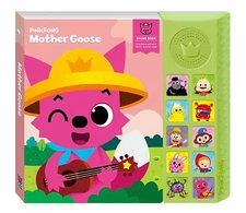 New Pinkfong Children's Mother Goose Sound Book, 8.7" x 7.8", Pink/Light Green