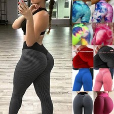 Women Tik Tok Yoga Pants Anti-Cellulite Push Up High Waist Leggings Gym Trousers