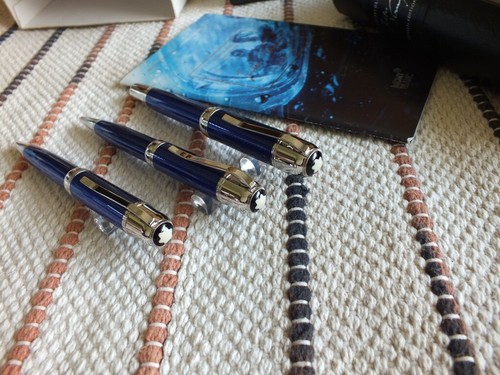 Montblanc 2003 Limited Writer Edition Jules Verne 3-Pcs Pens Set FP + BP +MP - Picture 9 of 15