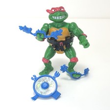 Breakfightin' Raphael 100% Complete TMNT 1989 Playmates Vintage Ninja Turtle Toy