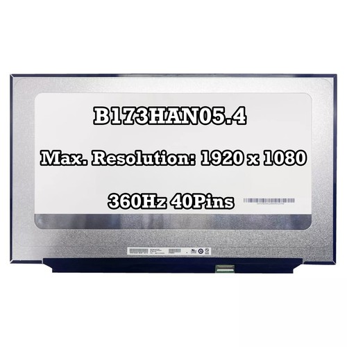 Panel de Pantalla LCD 100% sRGB B173HAN05.4 EDP 40 Pines Laptop Matriz LED 360Hz - Imagen 1 de 2