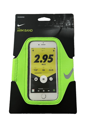 Nike Running Lean ARM Band OSFM Electric Green/Silver - 第 1/5 張圖片