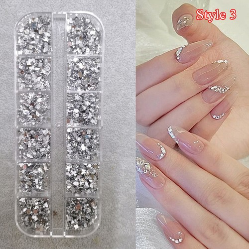 1 Box 3D Manicure Rhinestones Nail Decoration DIY Nail Art Charms Accessories - Picture 12 of 27