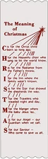 "The Meaning of Christmas..." Christmas Bible Bookmark Ribbons, pk of 10 (#6716)