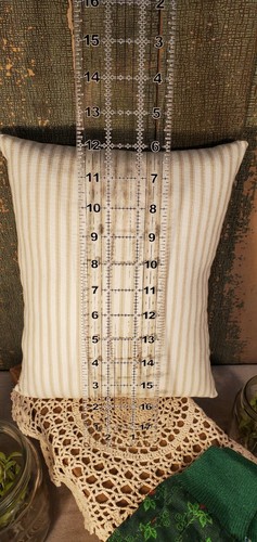 PRIMITIVE VINTAGE VICTORIAN SHAKER FOLK ART GARDEN FARMHOUSE POTTING SHED PILLOW - Picture 6 of 7