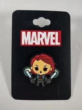 NEW - Marvel Black Widow Chibi Enamel Pin Bioworld 2015 2018