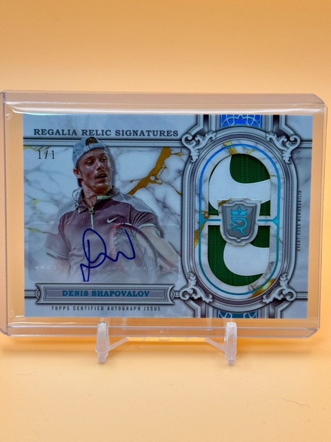 2024 Topps Royalty Tennis DENIS SHAPOVALOV Regalia Relic Signatures Auto 1/1