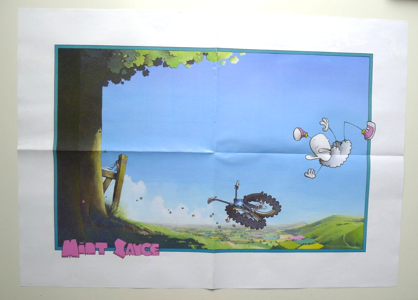 MINT SAUCE Jo Burt A2 Large Wall Poster MBUK Magazine Mountain Bike